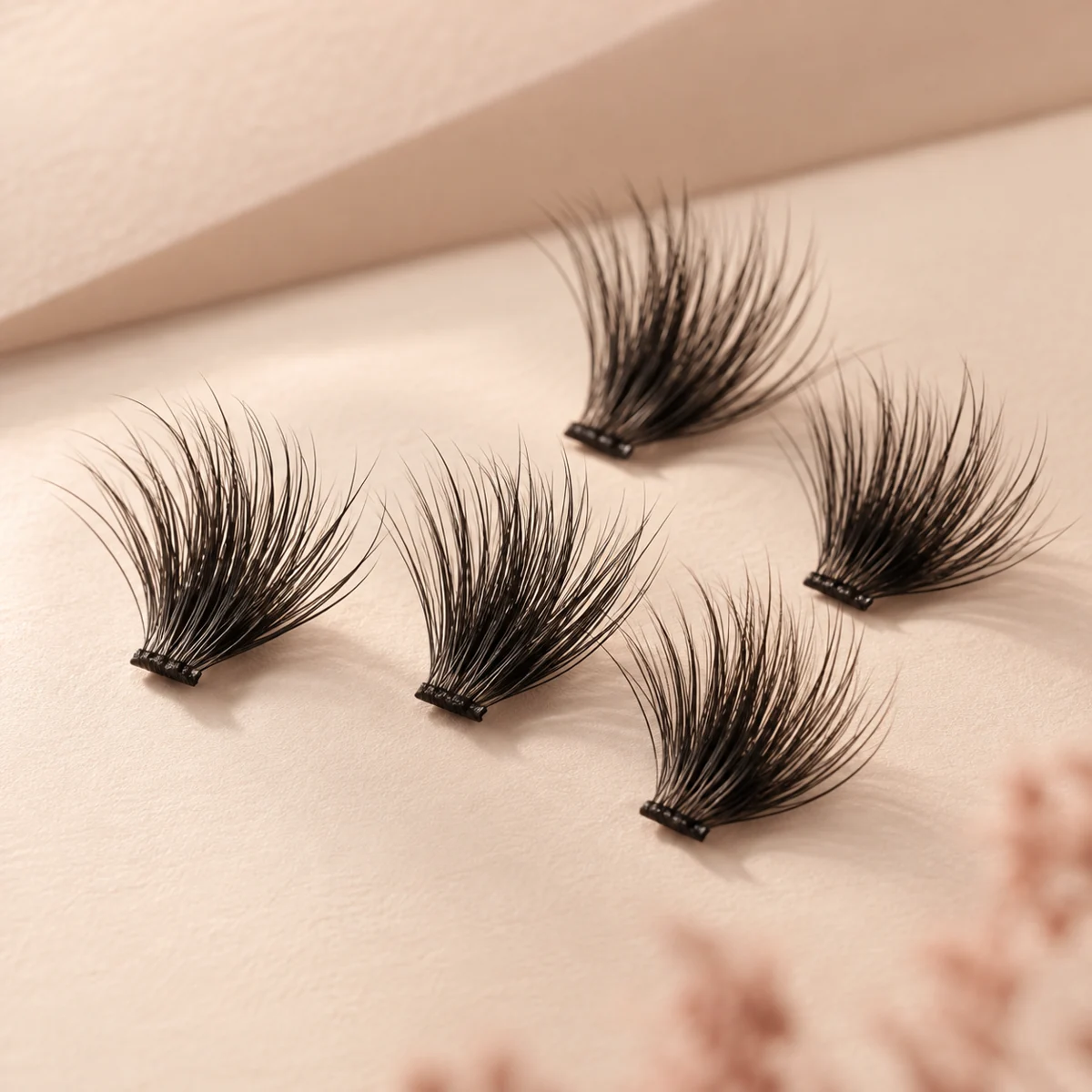 AI visual concept for volume DIY lash clusters
